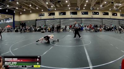 92 lbs Round 2 (8 Team) - Brady Sher, PitBull Terps vs Brooks Ried, Crossroads Wrestling