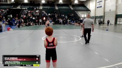 110 lbs Cross Bracket (8 Team) - Lincoln Schall, Kearney Matcats - Blue vs Kyle Sobran, Black Fox Wrestling Team 2