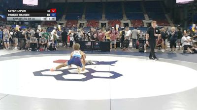 106 lbs Champ. Rd Of 32 - Keyen Taplin, Kansas vs Parker Hansen, Missouri