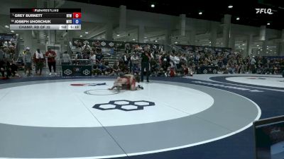 57 kg Champ. Rd Of 32 - Grey Burnett, Burnett Trained Wrestling vs Joseph Uhorchuk, Minion Training Center