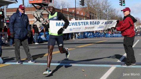 Despite Extreme Cold, Cheserek Breaks Manchester Road Race Record