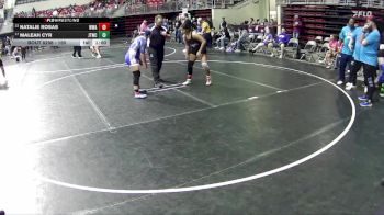 150 lbs Cons. Round 3 - Maleah Cyr, Junior Titans Wrestling Club vs Natalie Rosas, Warrior Wrestling Academy