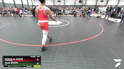 160 lbs Cons. Round 2 - Hassan Al-rubaie, Washington vs Miles Brown, WA