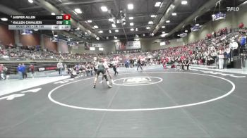 3A 150 lbs Cons. Round 3 - Kallen Cavalieri, Canyon View vs Jasper Allen, Emery