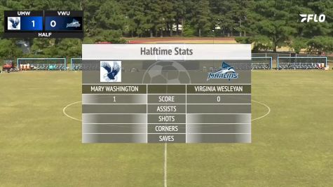 Replay: Mary Washington vs Virginia Wesleyan | Sep 13 @ 3 PM