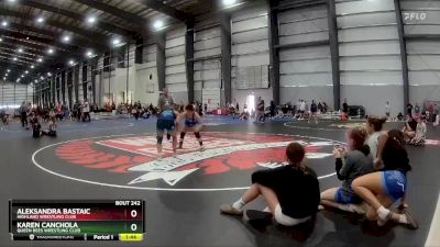 144 lbs 1st Place Match - Karen Canchola, Queen Bees Wrestling Club vs Aleksandra Bastaic, Highland Wrestling Club