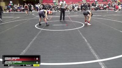 100 lbs Round 1 (6 Team) - Josiah Orozco, Midwest Elite vs Jayden Martinez, Duran Elite