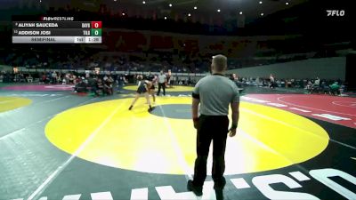 4A/3A/2A/1A Girls 170 Semifinal - Addison Josi, Tillamook Girls vs Aliyah Sauceda, Dayton Girls