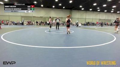 85 lbs Rr Rnd 2 - Emmy Helton, Black Widows K-6 vs Brooklyn Binsfeld, Funky Singlets K-6