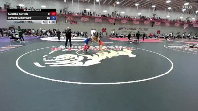 124 B Quarterfinal - Aubree Kuhns, Indiana Tech vs Kaylee Martinez, Aurora