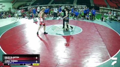 120 lbs Semis & Wb (16 Team) - Miles Blanton, New Mexico vs Chris Torres, Utah Black