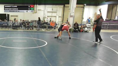 132 lbs Round Of 64 - Garrett Clark, TX vs Stefano Garcia, FL