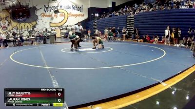 132 lbs Cons. Round 2 - Lilly Shulittis, Louisa County vs Lauran Jones, Prince George