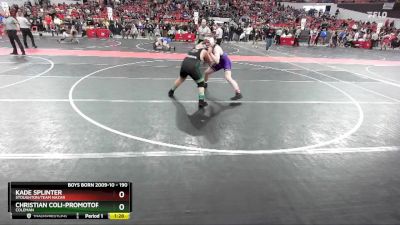 190 lbs Quarterfinal - Kade Splinter, Stoughton/Team Nazar vs Christian Coli-Promotor, Coleman