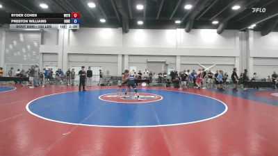 132 lbs Cons. Quarters - Ryder Cohen, Well Trained vs Preston Williams, Golden Bears