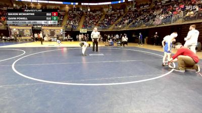 90 lbs Round Of 32 - Maxon McMurtrie, Bradford vs Gavin Powell, Blackhawk