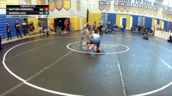 126 lbs Champ. Round 1 - Johnson Luca, Boca Raton Community H S vs Matthew Hoenshell, Tohopekaliga
