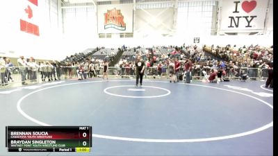 128 lbs Cons. Round 2 - Brennan Soucia, Canastota Youth Wrestling vs Braydan Singleton, Whitney Point Youth Wrestling Club