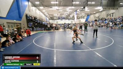 72-73 lbs Round 3 - Kaino Saimoni, Westlake vs Ledger Aimone, Team Prestige