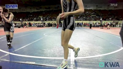 117 lbs 5th Place - Adlie Speer, Vinita Kids Wrestling vs Marah Lofgren, Standfast