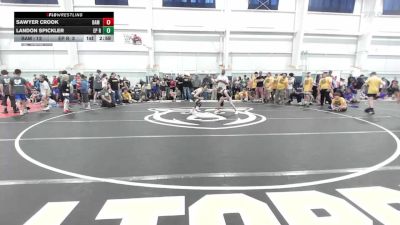 90 lbs Round Robin 2 - Sawyer Crook, BAM Training Center-MS vs Landon Spickler, EP Rattlers-MS