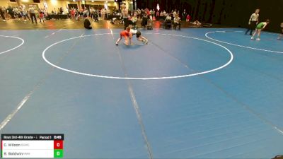 Boys 3rd-4th Grade - 71 Cons. Round 3 - Braiden Baldwin, Moen Wrestling Academy vs Coehn Wilson, Big Game Wrestling Club