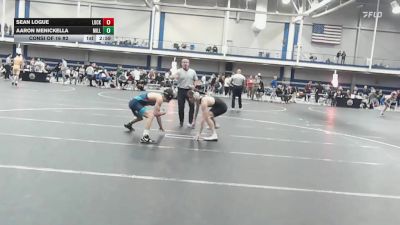 133 lbs Consi Of 16 #2 - Sean Logue, Lock Haven vs Aaron Menickella, Millersville - UnAttached