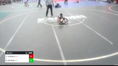 54 lbs Rr Rnd 1 - Jayse Hubbard, Pikes Peak Warriors vs Brooks Gardner, Athlos WC