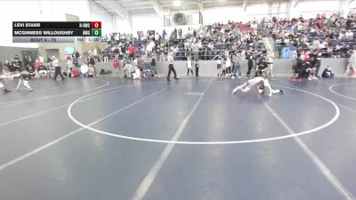 75 lbs Champ. Round 1 - Levi Starr, RWC - Roy Wrestling Club vs McGinness Willoughby, Northside Wrestling Club