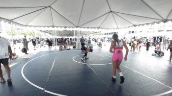 130 lbs 3rd Place - Khloe Valdez, La Gente WC vs Chloe Pearce, Rancho Bernardo WC