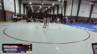 67 lbs Quarterfinal - Brooks Caldwell, Pioneer Grappling Academy vs Jordan Aguilar, All-Phase Wrestling Club