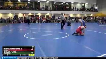 133 lbs Quarterfinal - Dawsen Yates, Alfred State vs Rodney Hendricks III, Wabash
