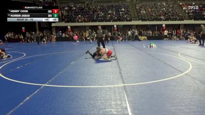 75 lbs Champ. Round 2 - Korbin Jabas, New Prague Wrestling vs Henry Cook, Summit Wrestling Academy