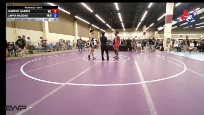 157 lbs Consi Of 8 #2 - Gabriel Harris, Hill Country Wildcats Wrestling Club vs Jafar Haddad, FM Wrestling Club