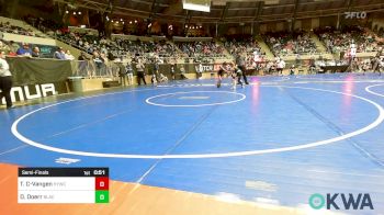 67 lbs Semifinal - Tsu-tli Christie-Vangen, Hilldale Youth Wrestling Club vs Deacon Doerr, Black Fox Wrestling Club