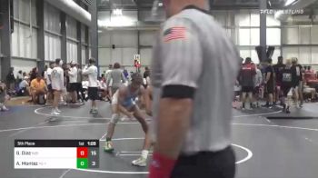 132 lbs 5th Place - Giovanni Diaz, Indiana Flash vs Anthony Montez, Young Guns (IL) - Yellow