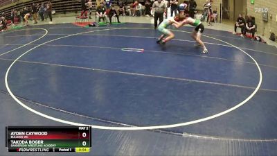 118 lbs Cons. Semi - Takoda Boger, Sanderson Wrestling Academy vs Ayden Caywood, BULLDOG WC