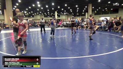 90 lbs Cons. Semi - Rex McMullan, Wolf Pack Wrestling Club vs Elijah DeLong, Warrior Wrestling