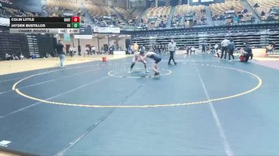 149 lbs Champ. Round 2 - Jayden Bustillos, Schreiner Univsrity vs Colin Little, Unattached