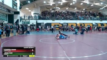 95 lbs Champ. Round 2 - Cooper Shaw, Sage Valley vs Jesse Rae, Emmett