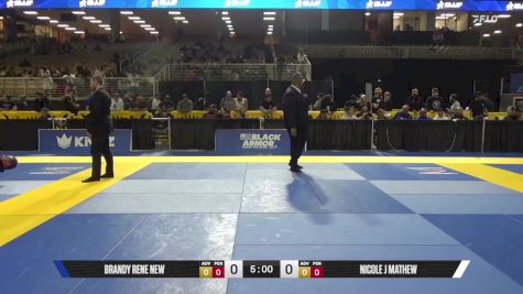 Nicole J Mathew vs Brandy Rene New 2025 Pan Jiu Jitsu IBJJF Championship