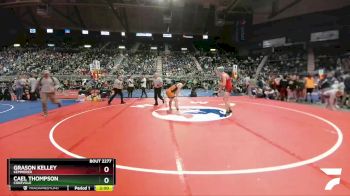 2A-160 lbs Semifinal - Grason Kelley, Kemmerer vs Cael Thompson, Cokeville