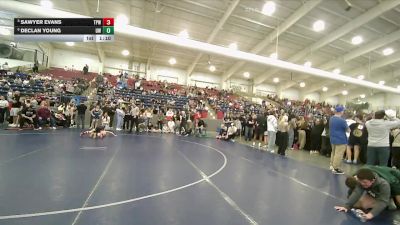 74 lbs Cons. Semi - Declan Young, Uintah Wrestling vs Sawyer Evans, Team Prestige Wrestling