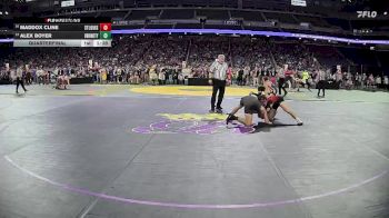 D4-150 lbs Quarterfinal - Alex Boyer, Union City vs Maddox Cline, St Louis