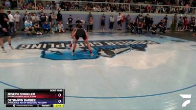 132 lbs Rr1 - Joseph Spangler, Pioneer Grappling Academy vs De`Shawn Barbee, Anchorage Youth Wrestling Academy