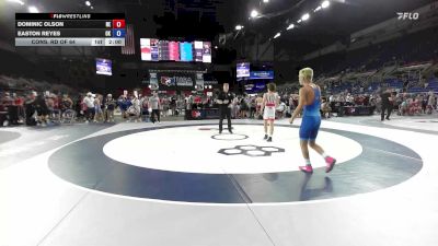 120 lbs Cons. Rd Of 64 - Dominic Olson, NE vs Easton Reyes, OK