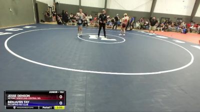 132 lbs Round 1 - Jesse Denson, Victory Wrestling-Central WA vs Benjamin Fay, Hillsboro Mat Club