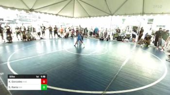 82 lbs Round Of 16 - Kalijah Gonzales, Kingdom WC vs Stylin Ranis, 808 Wrestling