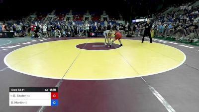 165 lbs Cons 64 #1 - Dustin Baxter, WA vs Brady Martin, KS