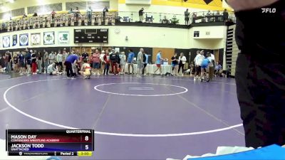 157 lbs Quarterfinal - Mason Day, Contenders Wrestling Academy vs Jackson Todd, Unattached